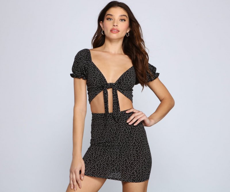 TableClothsUs Polka Dot Perfection Crop Top