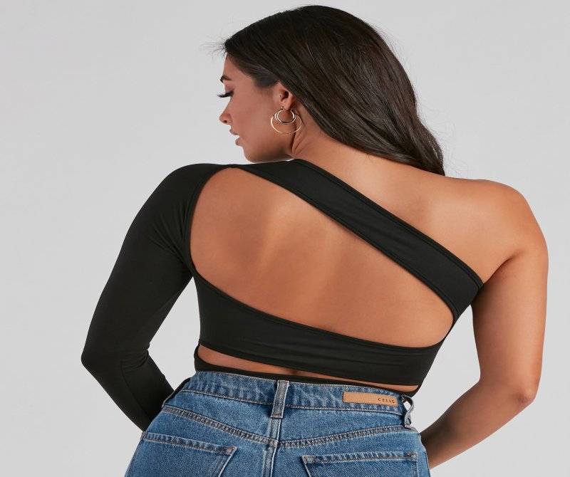 TableClothsUs One Sided Cutout Back Bodysuit