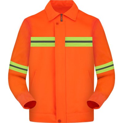 Long-sleeved suit-polyester cotton thickened twill (slant pockets)