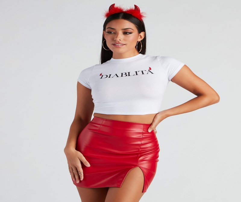 TableClothsUs Diablita Crop Top