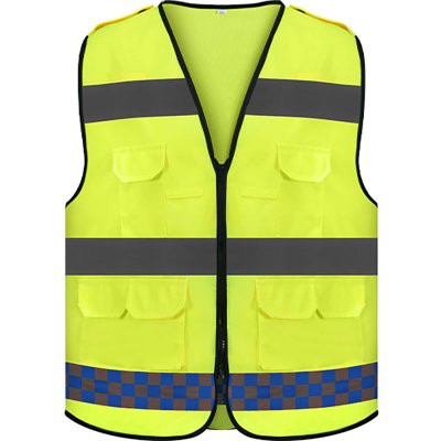 Traffic checkered vest