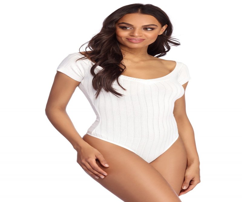 TableClothsUs Weekend Mode Ribbed Bodysuit