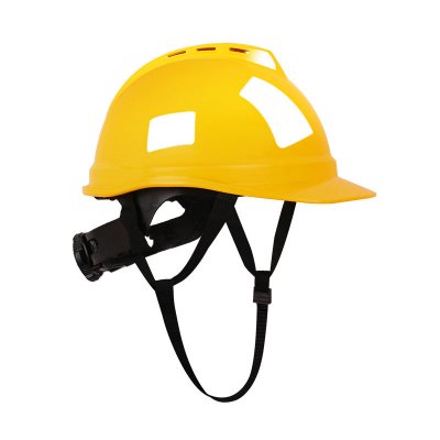 National Standard V-Shaped Helmet - Imported ABS (With Ventilation Hol