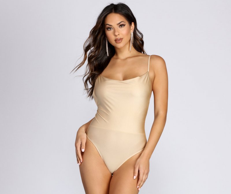 TableClothsUs On It Cowl Neck Bodysuit