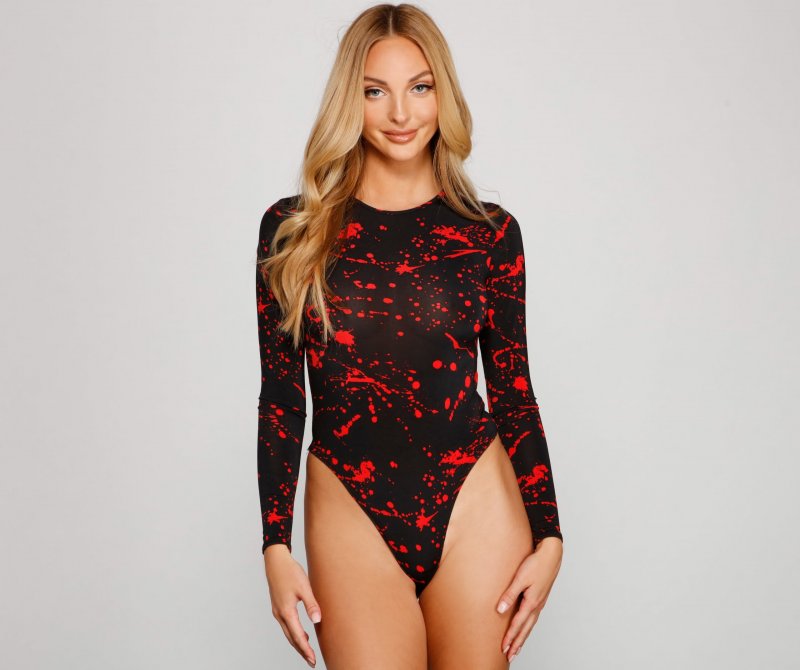 TableClothsUs Ghoul And Glam Halloween Bodysuit