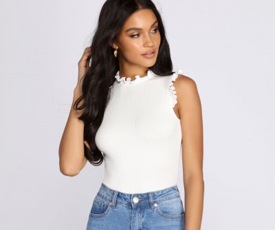 TableClothsUs Quaint Cutie Ruffle Bodysuit