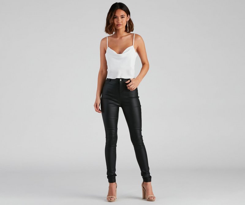 TableClothsUs Class Act Cowl Neck Cami Top