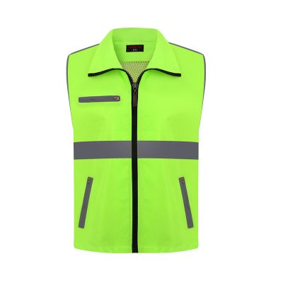 Composite fabric vest (slant pockets)