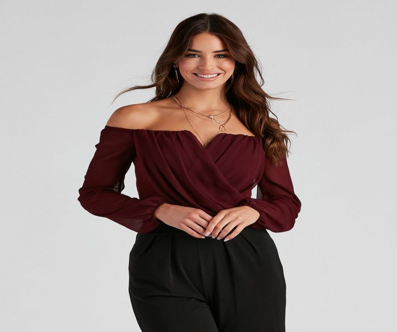 TableClothsUs Sophisticated In Chiffon Strapless Top