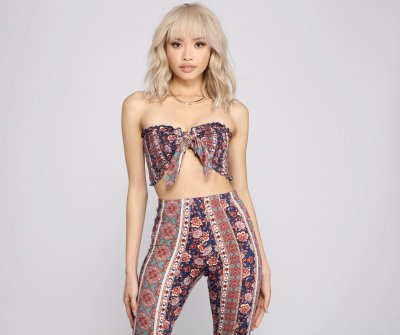 TableClothsUs Wanderlust Beauty Smocked Tube Top