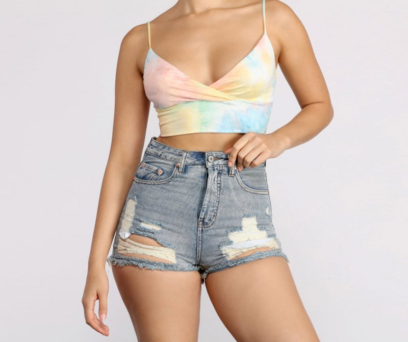 TableClothsUs Dream On Tie Dye Crop Top