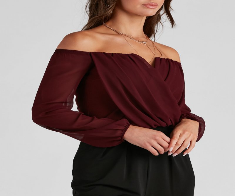 TableClothsUs Sophisticated In Chiffon Strapless Top