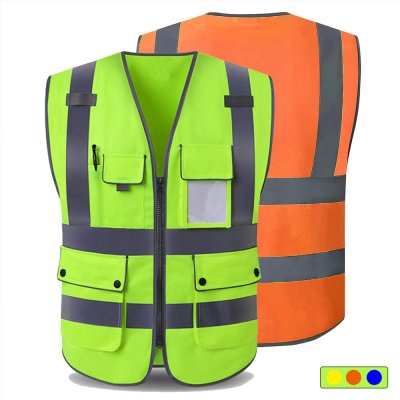 WMS High Visibility Reflective Safety Vest with Pockets
